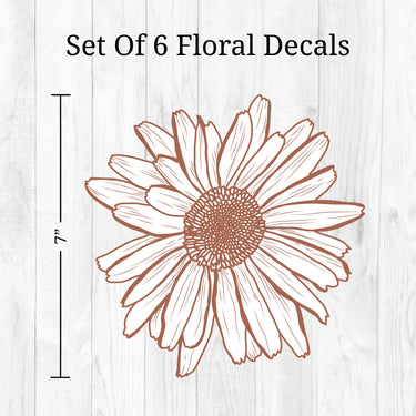 Boho Sunflowers Wall Decals